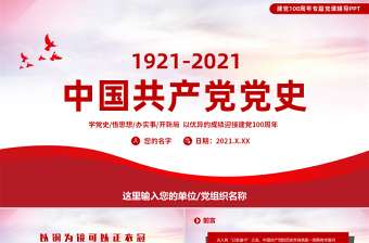 2021年高中生学习庆祝中国共产党成立100周年精神讲座主持词ppt