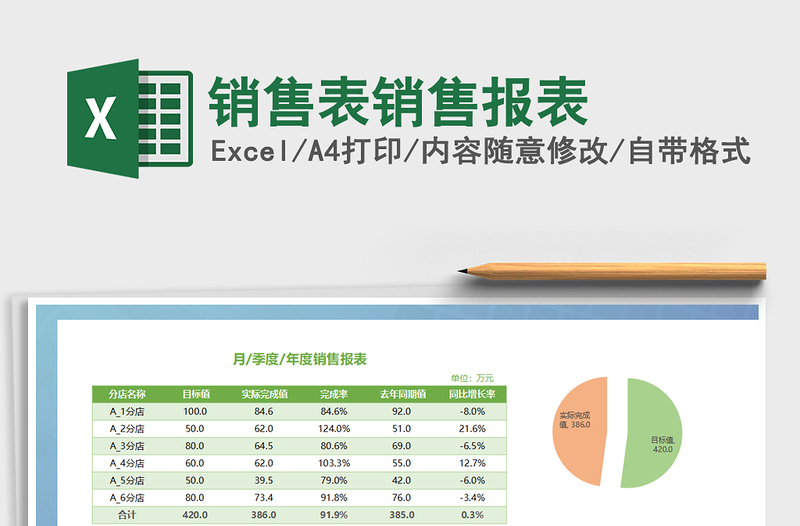 2021年销售表销售报表