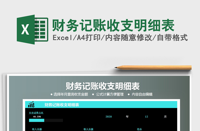 2021年財務(wù)記賬收支明細表