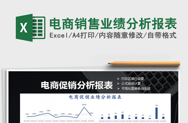 2021年電商銷售業績分析報表