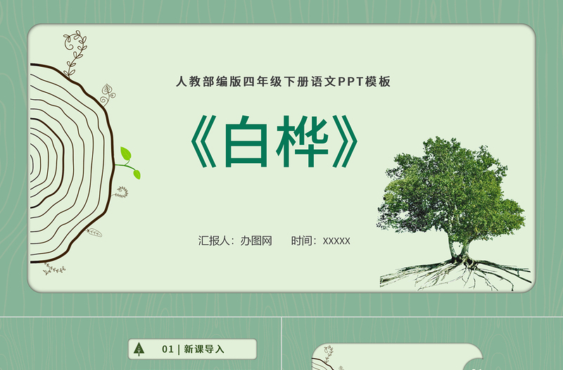 2022白樺PPT第11課小學四年級語文下冊部編人教版教學課件