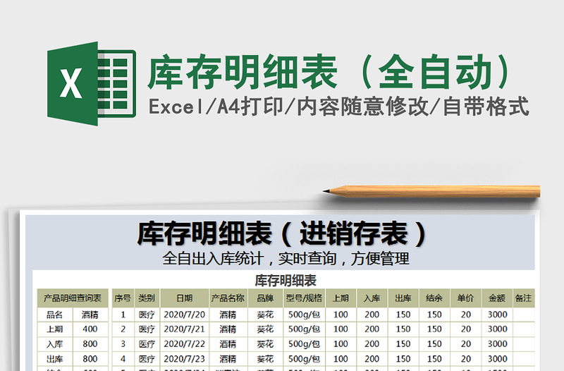 2021年庫(kù)存明細(xì)表(全自動(dòng))