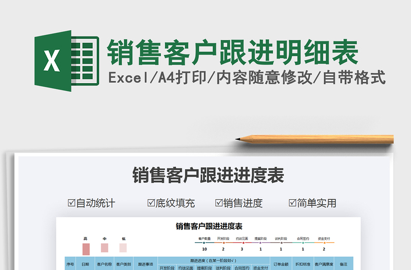 2021年销售客户跟进明细表