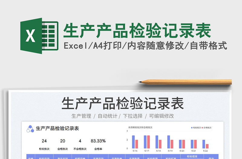 2023生產(chǎn)產(chǎn)品檢驗(yàn)記錄表免費(fèi)下載