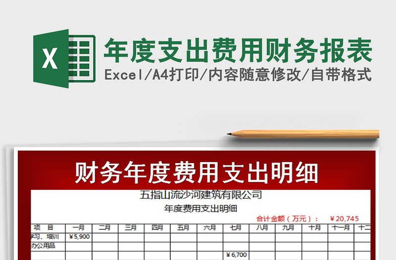 2021年年度支出費(fèi)用財務(wù)報表