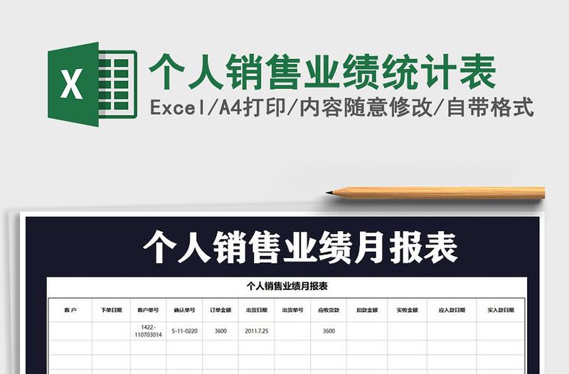 2021年個人銷售業(yè)績統(tǒng)計表