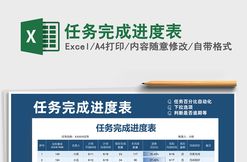 2021年任务完成进度表