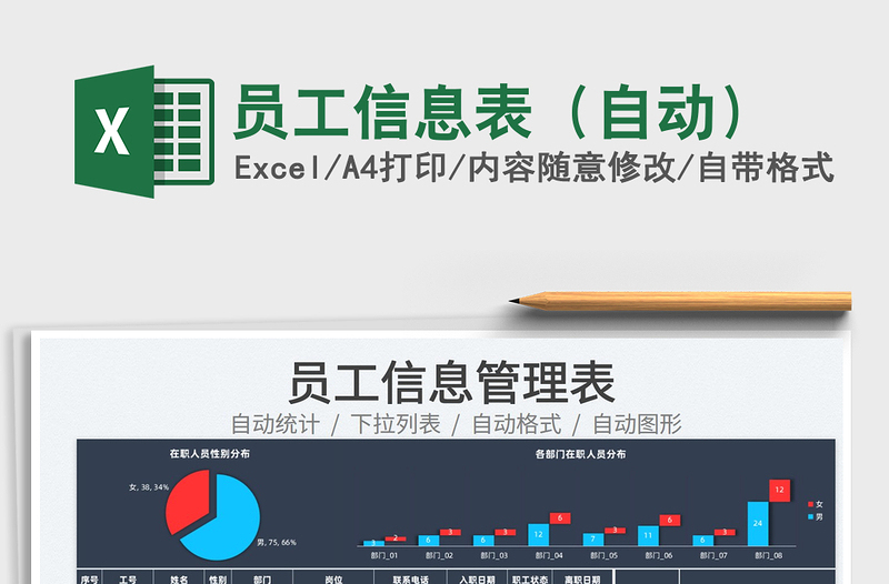 2022員工信息表(自動(dòng))免費(fèi)下載