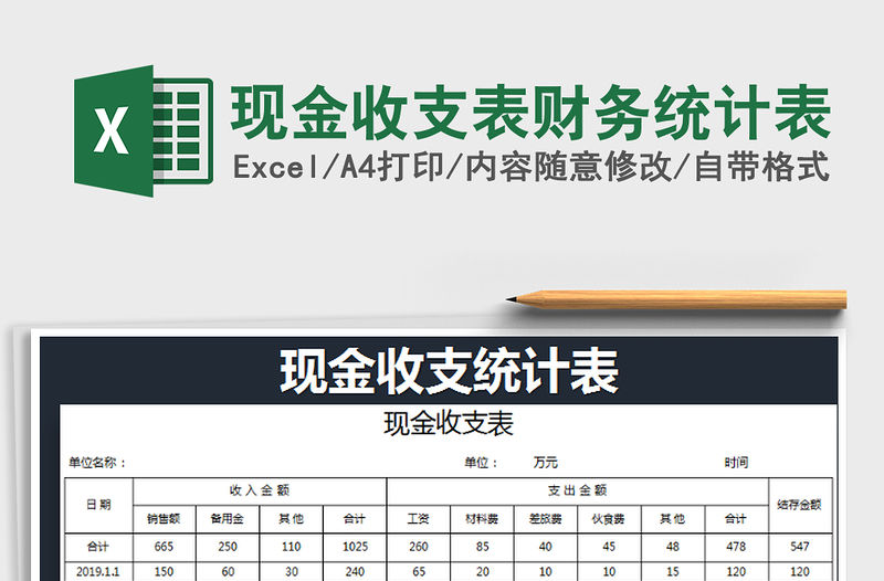 2021年現金收支表財務統計表
