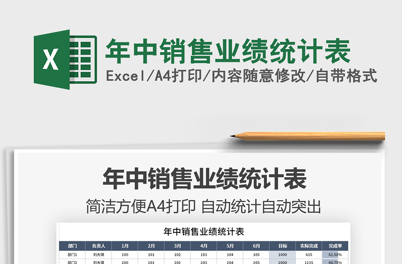 2022年中銷(xiāo)售業(yè)績(jī)統(tǒng)計(jì)表免費(fèi)下載