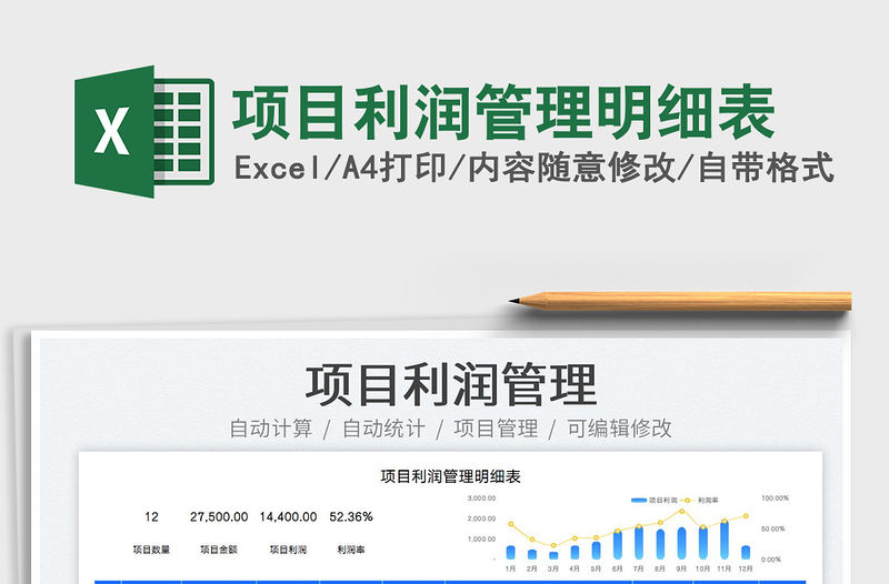 2022項目利潤管理明細表免費下載