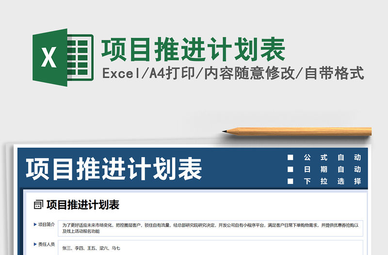 2021年項(xiàng)目推進(jìn)計(jì)劃表