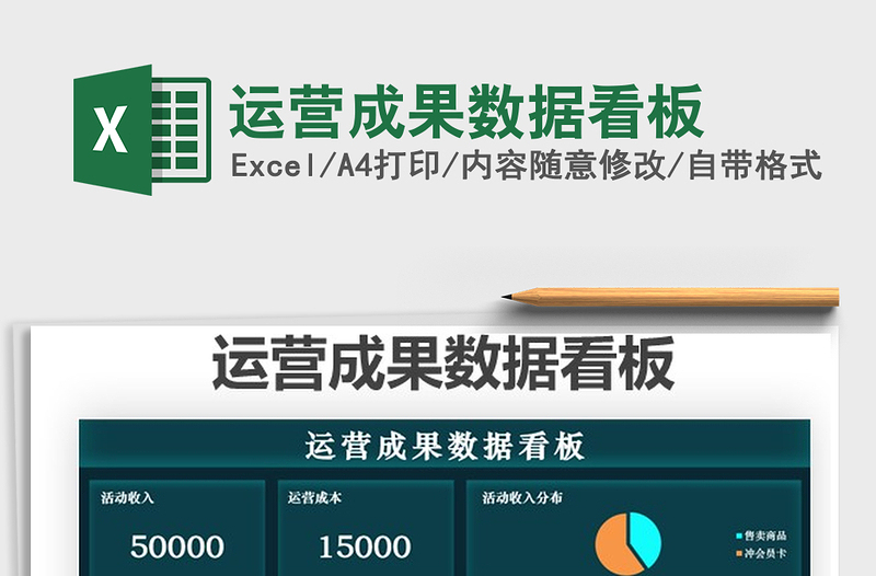 2022運營成果數(shù)據(jù)看板免費下載
