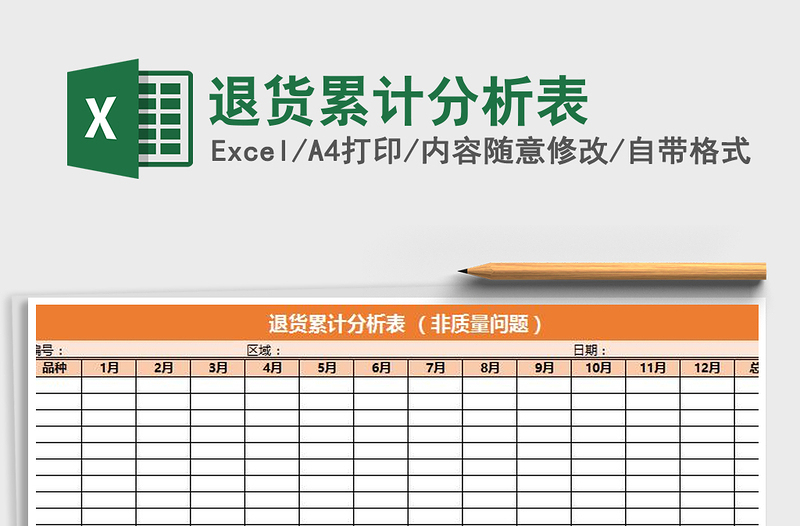 2021年退貨累計分析表