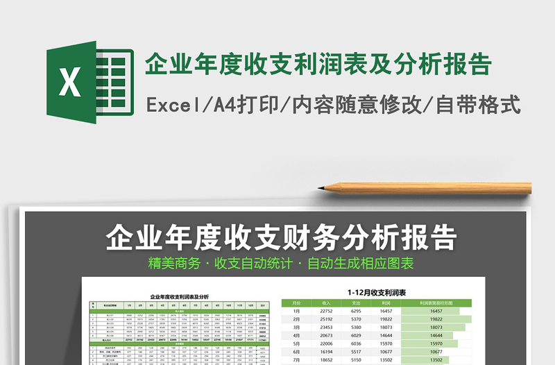 2021年企業(yè)年度收支利潤表及分析報告