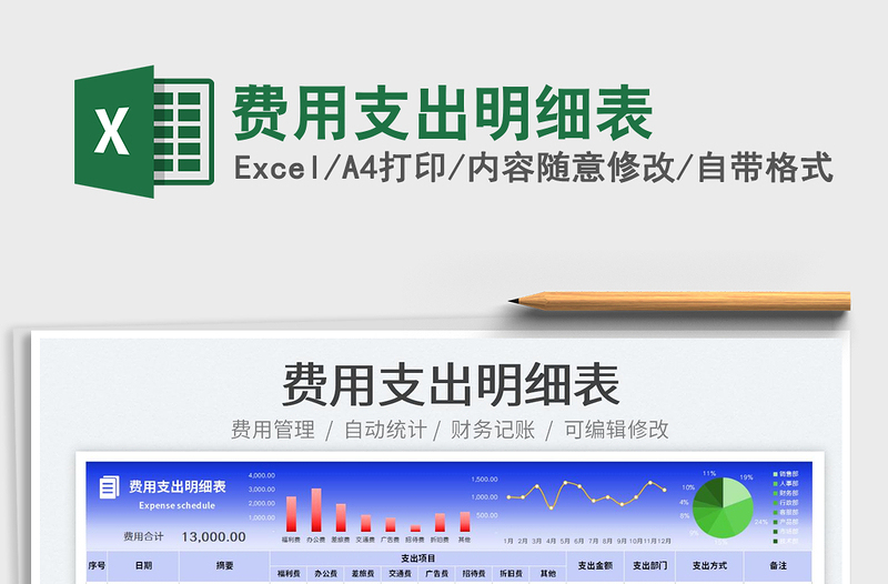 2022費(fèi)用支出明細(xì)表免費(fèi)下載