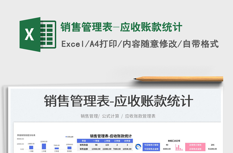 2023銷售管理表-應(yīng)收賬款統(tǒng)計(jì)免費(fèi)下載