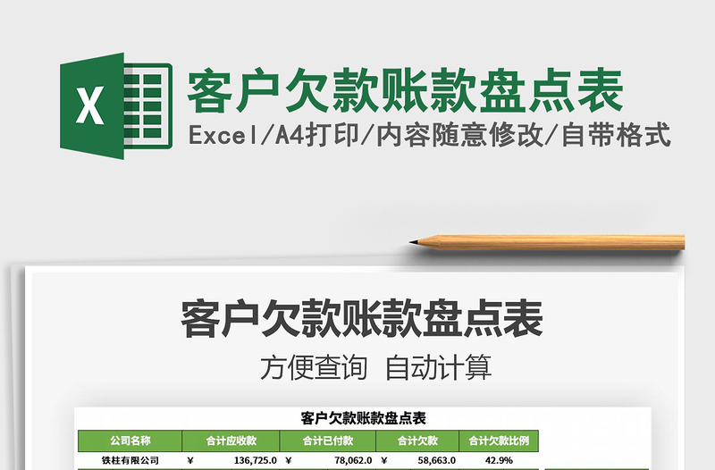 2021年客戶欠款賬款盤點(diǎn)表