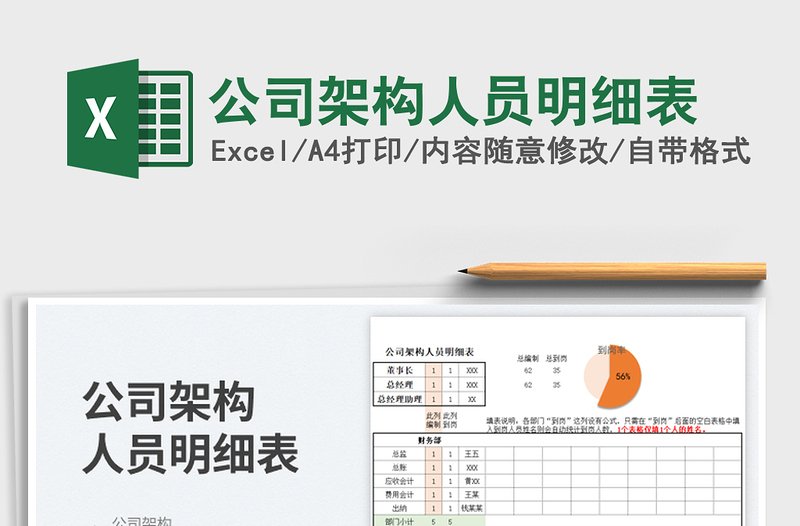 2023公司架構(gòu)人員明細(xì)表免費(fèi)下載