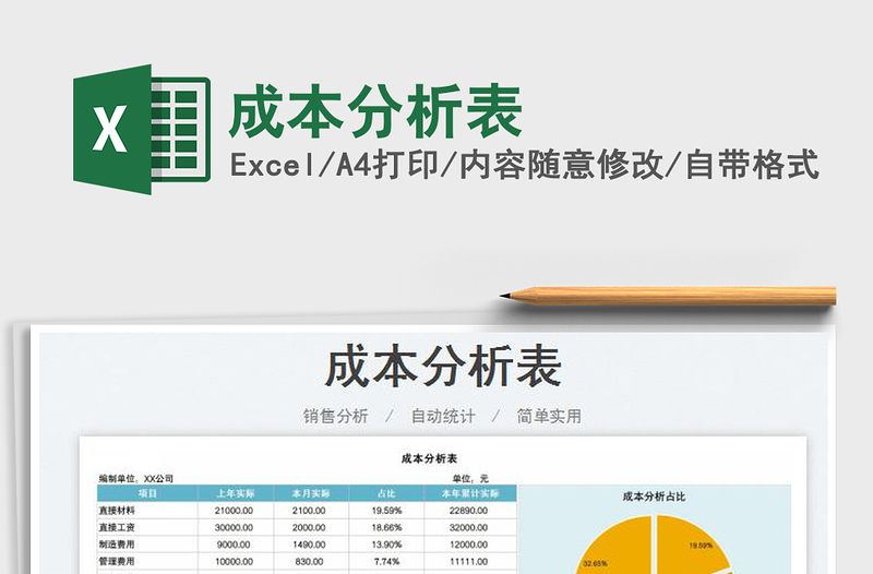 2022成本分析表免費(fèi)下載