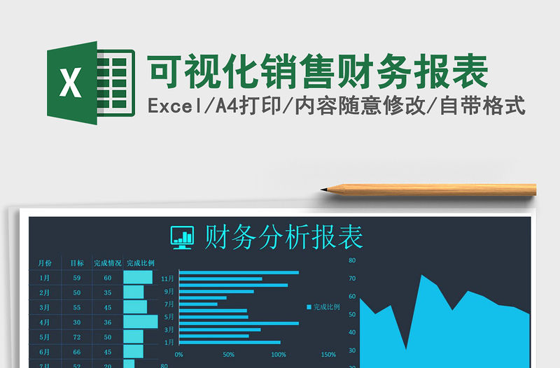 2021年可視化銷售財務報表