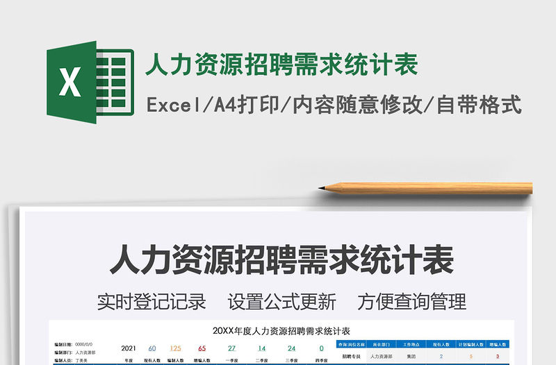 2021年人力資源招聘需求統(tǒng)計(jì)表