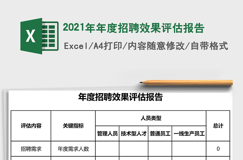 2021年年度招聘效果評估報告