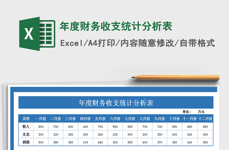 2021年年度財務收支統計分析表