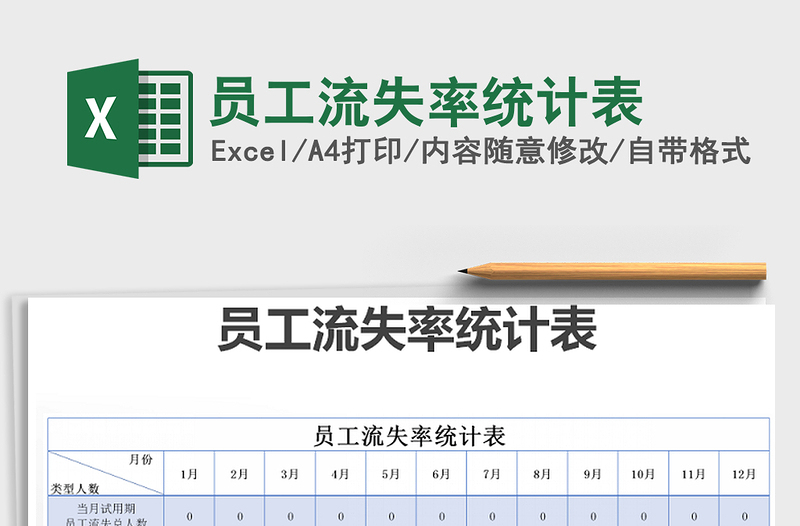 2021年員工流失率統(tǒng)計(jì)表