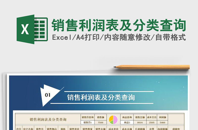2021年銷售利潤表及分類查詢