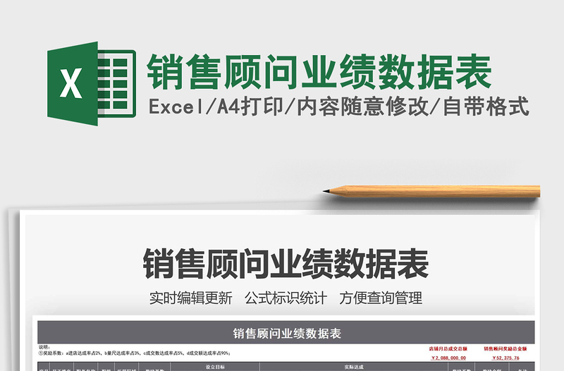 2021年銷售顧問業(yè)績數(shù)據(jù)表