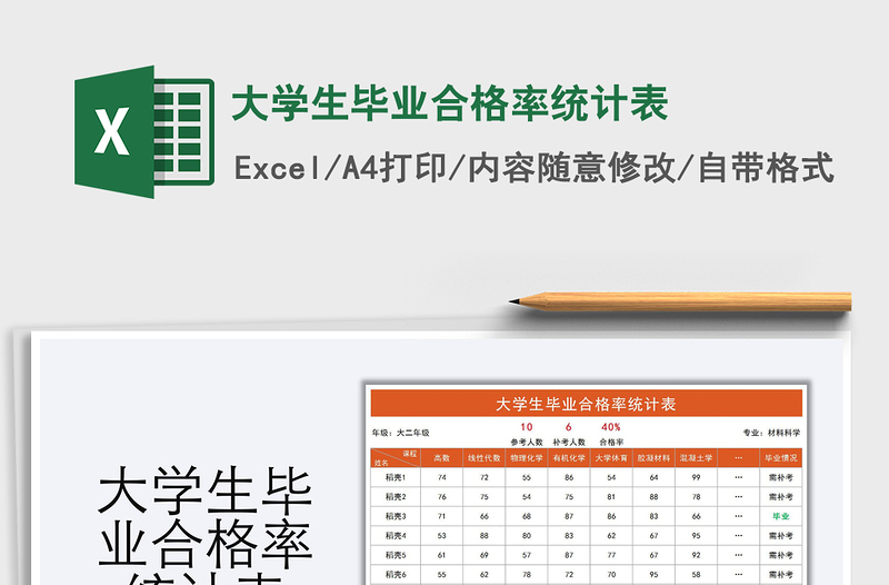 2021年大學(xué)生畢業(yè)合格率統(tǒng)計表