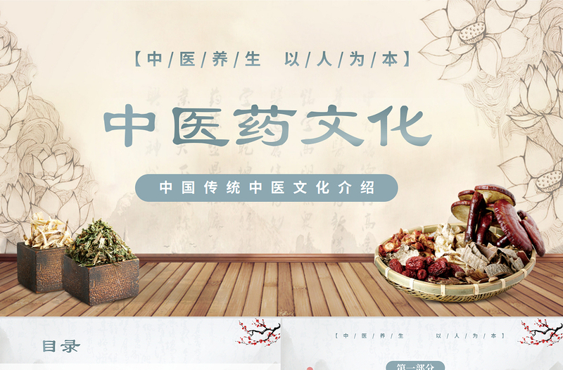 2022中醫(yī)藥文化PPT古風(fēng)水墨風(fēng)中醫(yī)養(yǎng)生介結(jié)通用PPT模板