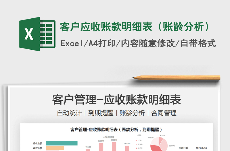 2021客戶應(yīng)收賬款明細(xì)表(賬齡分析)免費下載