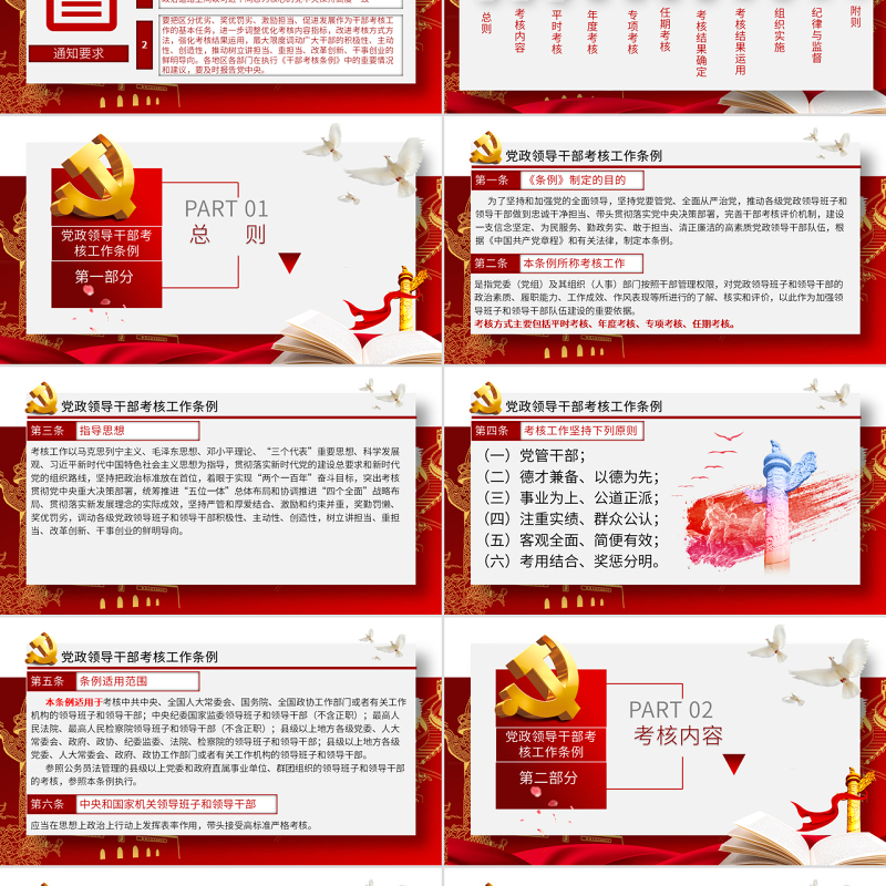 原创下载即用党政领导干部考核工作条例党课学习-版权可商用 原创下载即用党政领导干部考核工作条例党课学习-版权可商用