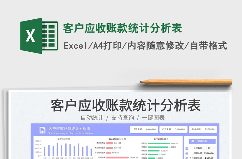 2023客戶應(yīng)收賬款統(tǒng)計(jì)分析表免費(fèi)下載