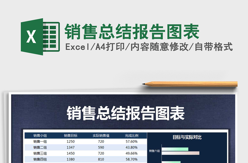 2021年销售总结报告图表