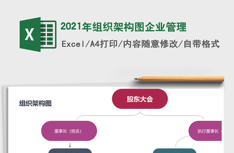 2021年組織架構圖企業(yè)管理