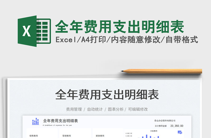 全年費用支出明細表免費下載