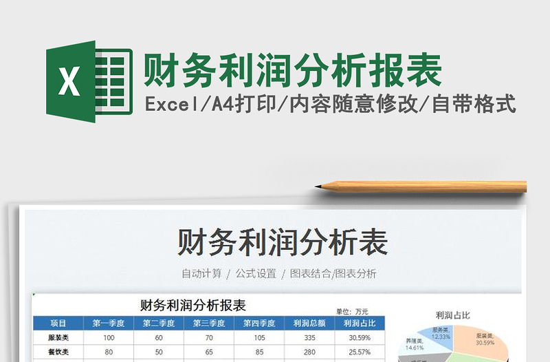 2023財務(wù)利潤分析報表免費下載