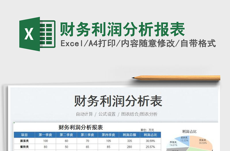 2023財務利潤分析報表免費下載