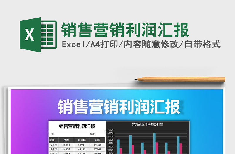 2021年銷售營銷利潤匯報免費下載