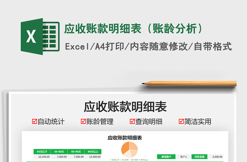 2022應收賬款明細表（賬齡分析）免費下載