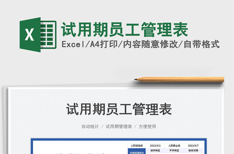 試用期員工管理表