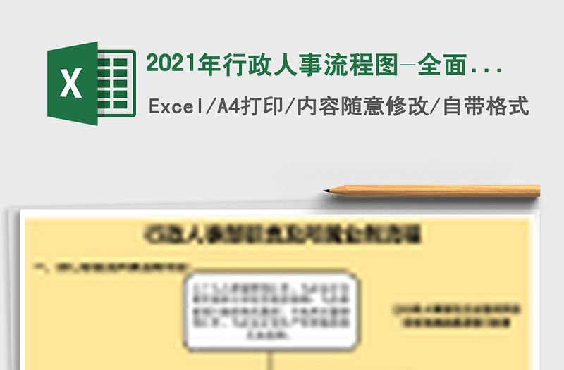 2021年行政人事流程圖-全面詳細