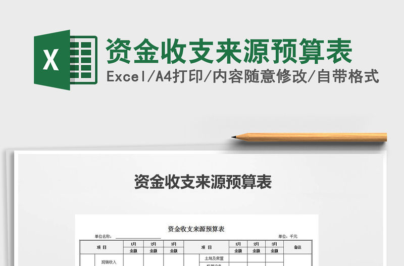 2021年資金收支來源預算表