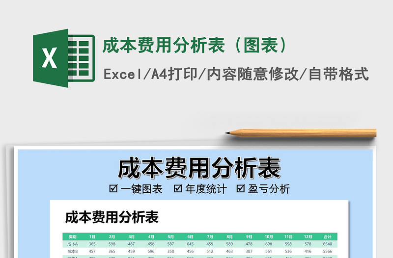 2021年成本费用分析表（图表）