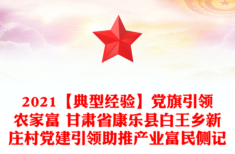 2021【典型經(jīng)驗(yàn)】黨旗引領(lǐng)農(nóng)家富 甘肅省康樂縣白王鄉(xiāng)新莊村黨建引領(lǐng)助推產(chǎn)業(yè)富民側(cè)記