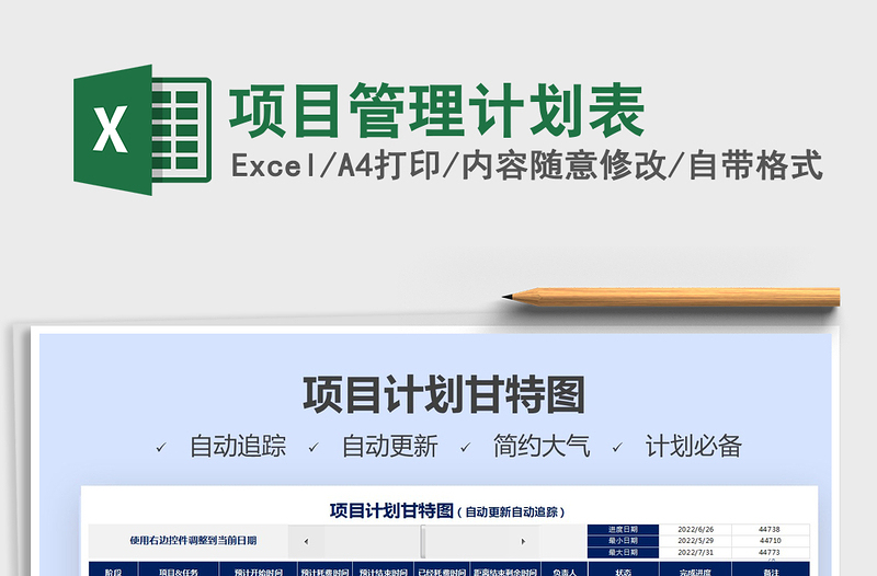 2021年項目管理計劃表
