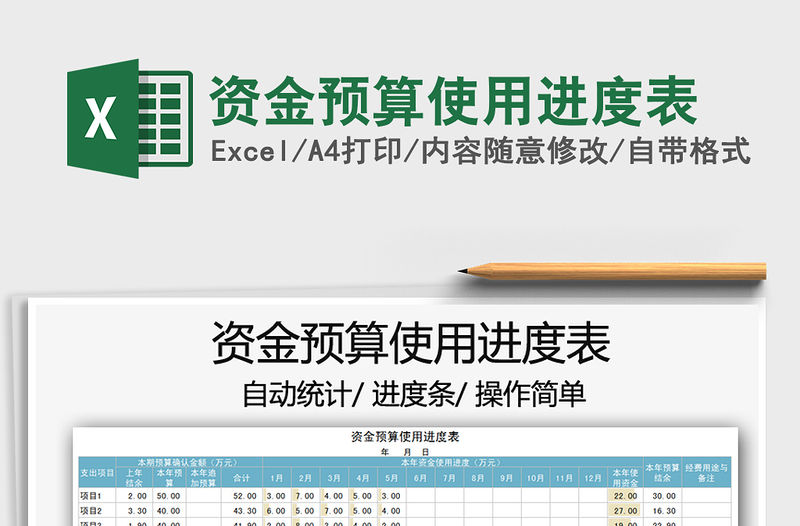 2021年資金預(yù)算使用進度表